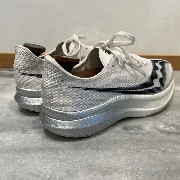 Saucony Women's Endorphin Pro+ Plus White Black Size 9 S20719-01 - Picture 5 of 12